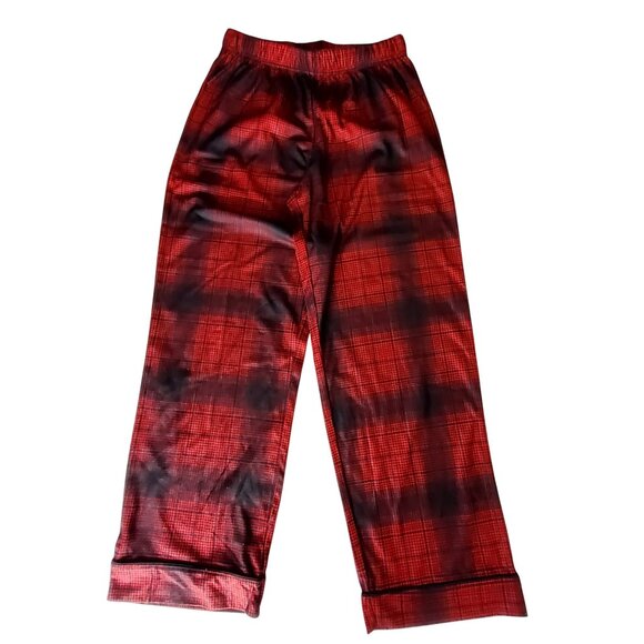 Cat & Jack Red Plaid Sleepwear Pants Size L 10/12 Recycled Polyester Youth - Picture 8 of 16